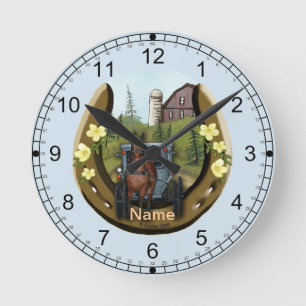 Ronde Voyage sur route Amish horloge