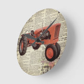 Ronde Wand Tractor Klok (Hoek)