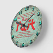 Ronde wandklok klok (Hoek)