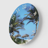 Ronde wandklok met doorsnede grote klok (Hoek)