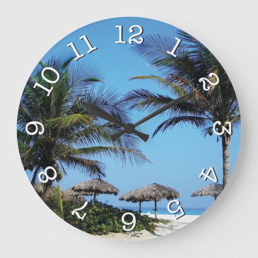 Ronde wandklok met doorsnede grote klok (Voorkant)