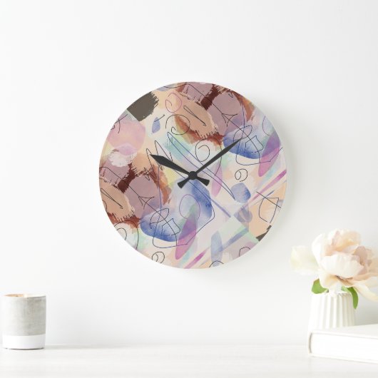 Ronde wandklok, origineel kunstwerk! grote klok (Huis)