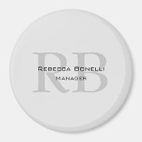 Ronde White Grey Monogram Manager