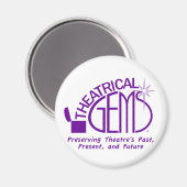 Ronde witte magneet (Voorkant / Achterkant)