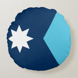Ronde Worpkussen met vlag van Minnesota Rond Kussen