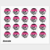 Ronde Zebra Stickers (Vel)
