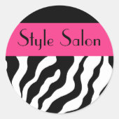 Ronde Zebra Stickers (Voorkant)