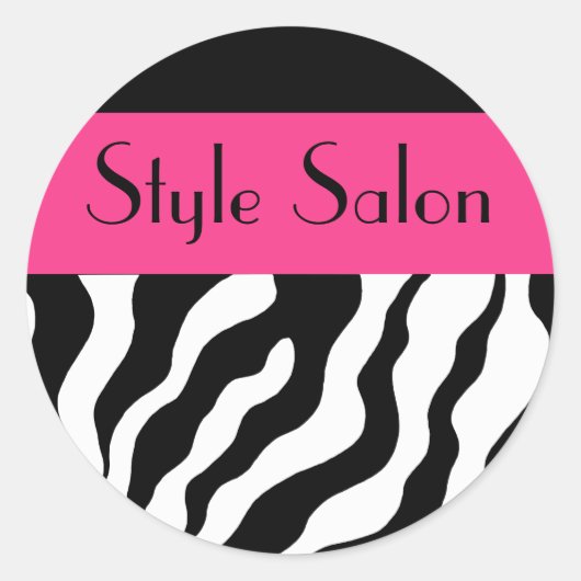 Ronde Zebra Stickers (Voorkant)