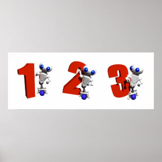 RONDER MET NUMMERS POSTER