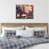Rondes lopend canvas afdruk (Insitu (Slaapkamer))