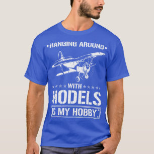 Rondhangen met modellen Vliegtuig RC vliegen T-shirt