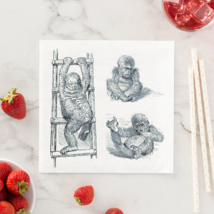 Rondhangen - Young Ape Gorilla Servet