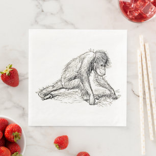 Rondhangen - Young Ape Gorilla Servet