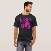 Rondhol, vierkant Peg T-shirt (Voorkant volledig)