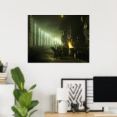 Rondhuis voor locomotieven poster (Thuiskantoor)