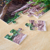 Rondin creux avec le puzzle de Chambres (Côté)