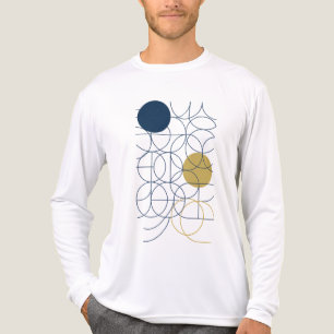 rondingen en cirkels art Mannen Tri-Blend Shirt