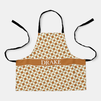 Rondjes Beige Sinaasappel Minimal Pattern Schort
