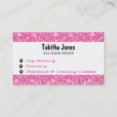 Rondlopen van sparkle en shine Dog : Visitekaartje (Achterkant)