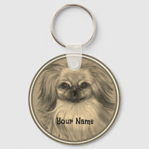 Rondo Pekingese dog sleutelhanger