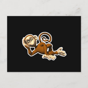 rondom aap briefkaart