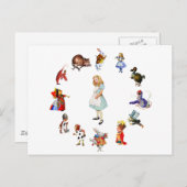 Rondom Alice in Sprookjesland Briefkaart (Voorkant / Achterkant)