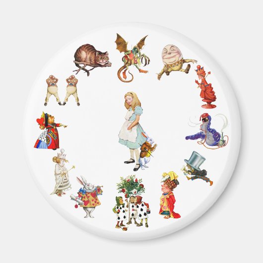 Rondom Alice in Wonderland Magneet (Voorkant)