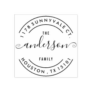 Rondom familie retour adres stempel