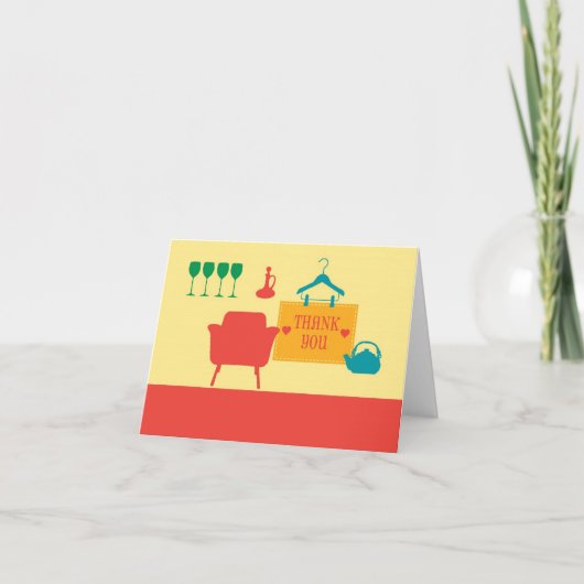 Rondom het huis dank je wel kaart (Voorkant)