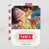 rondom noel feestdagenkaart (Voorkant / Achterkant)