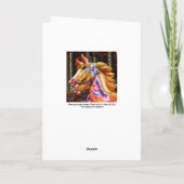 Rondpaarden Feestdagen Kaart (Achterkant)