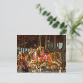 Rondpaarden Feestdagenkaart (Staand voorkant)