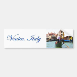 Rondreis per gondel Venetië Italië Bumpersticker