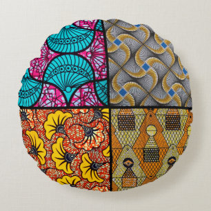 Ronds Coussins rond Wax Africain
