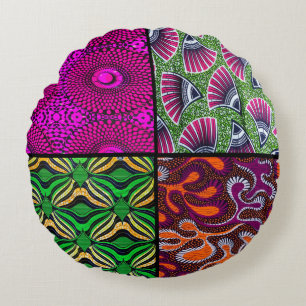 Ronds Coussins rond Wax Africain
