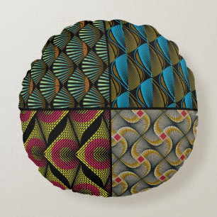 Ronds Coussins rond Wax Africain