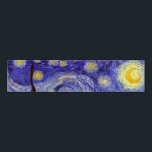 Ronds De Serviette Vincent Van Gogh Starry Nuit Vintage Art<br><div class="desc">Vincent van Gogh Starry Night Art Peinture Starry Night est un tableau de l'artiste post-impressionniste néerlandais Vincent van Gogh. Le ciel bleu de la nuit est rempli de nuages tourbillonnants, d'étoiles et d'une lune brillante croissant. La Nuit étoilée est la seule nocturne de la série de vues depuis la fenêtre...</div>