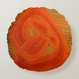Ronds Vintage Abstrait Les coussins Lonely Flower