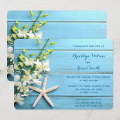 Rondstaartwedstrijk orchidee kaart (Voorkant / Achterkant)