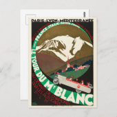  rondtraject van de Mont Blanc Briefkaart (Voorkant / Achterkant)
