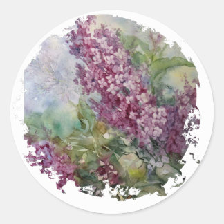 Rondtrekkers met verdringing ronde sticker