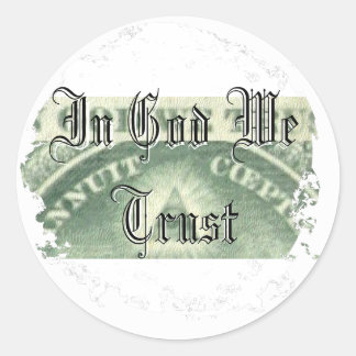 Rondtrekkers met verdringing ronde sticker