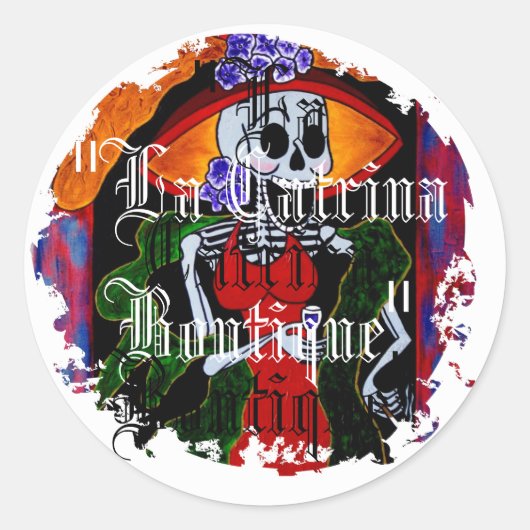 Rondtrekkers met verdringing ronde sticker (Voorkant)