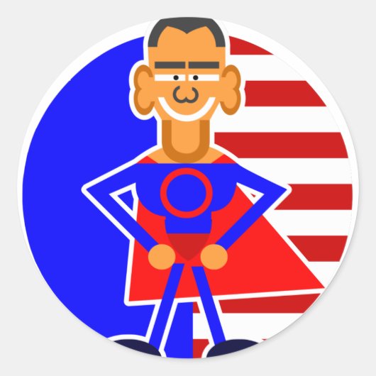 Rondtrekkers met verdringing ronde sticker (Voorkant)