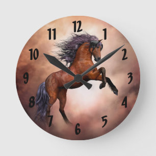 Rondwandklok bij fokpaarden ronde klok