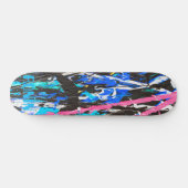 RONIN BRAND Smash Blue Black Skateboard Deck (Horizontaal)