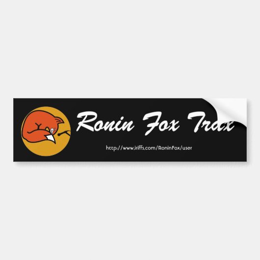 Ronin Fox Trax Classic Logo Bumpersticker (Voorkant)