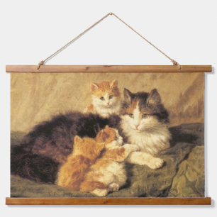 Ronner Knip's kattenolie schilderen Hangend Wandkleed