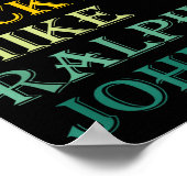 Ronnie Bobby Ricky Mike Ralph And Johnny  Poster (Hoek)