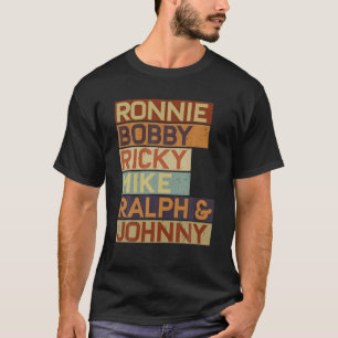 Ronnie Bobby Ricky Ralph en Johnny Mannen Women T-shirt